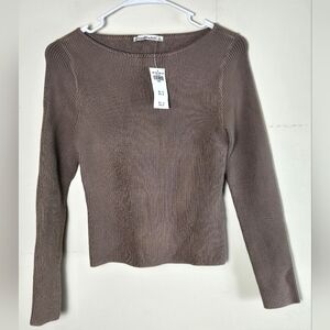 NWT Abercrombie & Fitch Ribbed Heavyweight Elevated‎ Basic Sweater, Small